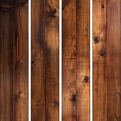 murando PREMIUM PURO Tapete Realistische Tapete ohne Rapport und Versatz 10m Vlies Tapetenrolle Wandtapete modern design Fototapete Holz Bretter Braun f-C-0252-j-a