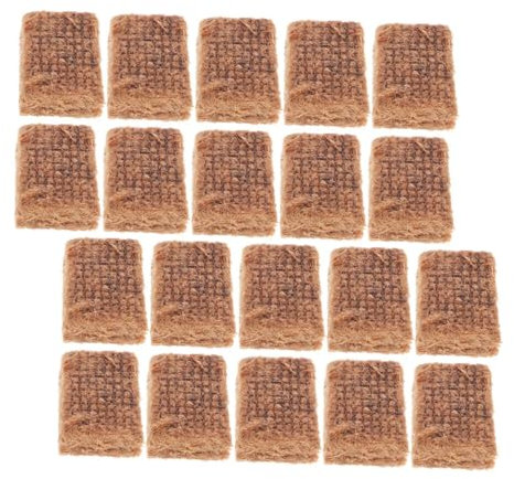 GALPADA 20pcs Bbq Fire Starter Charcoal Lighting Cubes Quick Ignition Long Burning Time Pine Wax Blocks Sturdy for Hot Pot and Home Use Outdoor Camping Accessories