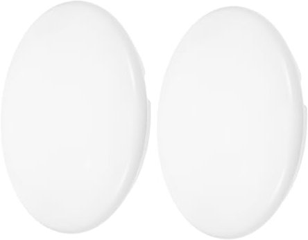 BAZEITFLOW 2 Pezzi Accessori Per Plafoniere Plafoniera Rotonda Coprilampada Per Plafoniere Globi Di Per Lampade Globi Di Ricambio Per Ventilatori Da Soffitto Bianca Pvc
