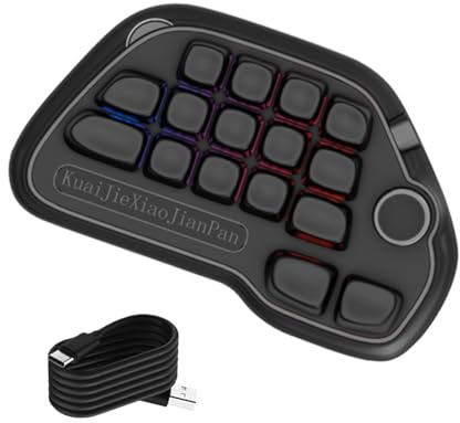 Tastierino numerico meccanico VIA Programmabile 17 Tasti Hot Swap USB Tastierino Numerico Con PBT Keycaps E RGB Retroilluminato Per Laptop PC Desktop Tastiere Funzione Chiave Personalizzabile