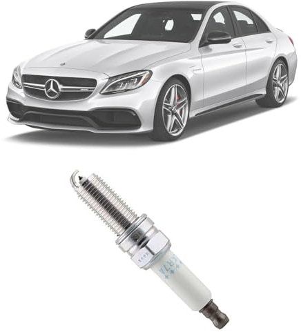 NGK Bougie d'allumage 4288 Électrode centrale en platine 1-électrode de masse Antiparasitage 1kOhm avec siège à garniture plate Raccord-SAE fixe Ouverture de la clé: 16 mm Longueur du filetage: 26,5mm