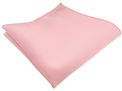 TigerTie Satin Einstecktuch in rosa Uni einfarbig