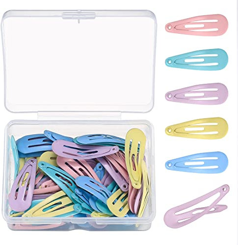 50 Stück Haarspangen Bunte, Haarklammern Baby Klein, Kinder Haarclips Mädchen, für Baby Mädchen Damen Feines Haar Haarspange - 3 cm/1.2 inch