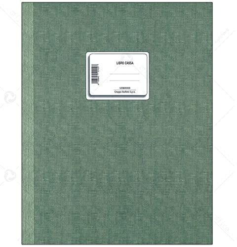 Registro contabilità Entrate Uscite Libro Cassa a 2 colonne, formato cm. 24x30,5 composto da 100 pagine Gruppo Buffetti