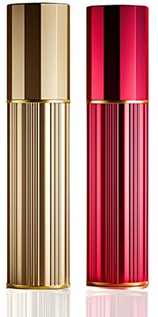 BRARIOS Perfume Atomiser Refillable, 2 Pcs Travel Size Portable Atomiser Spray,Mini Empty Perfume Bottle,Leak Proof Cologne Dispenser for Women and Man,5ml (Gold&Red)