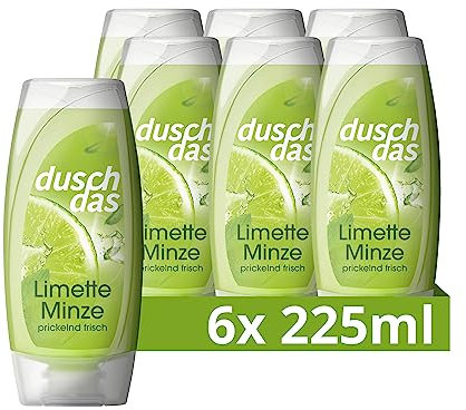 Duschdas Duschgel Limette Minze Duschbad mit Fresh-Energy-Duftformel sorgt fr einen erfrischenden Start in den Tag 6 x 225 ml