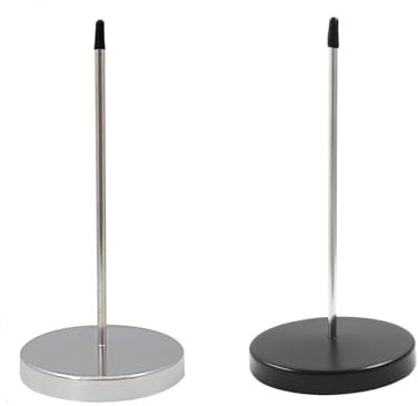 Zettelspießer Memo Halter, 2pcs Zettelhalter Bonspießer,Notizspikes, Papierspikehalter mit Rundfuß,Zettelhalter Bon Aufspießer für Zettel Note Papier Beleg,14 cm,für Küche Hotel Restaurant Cafe Büro