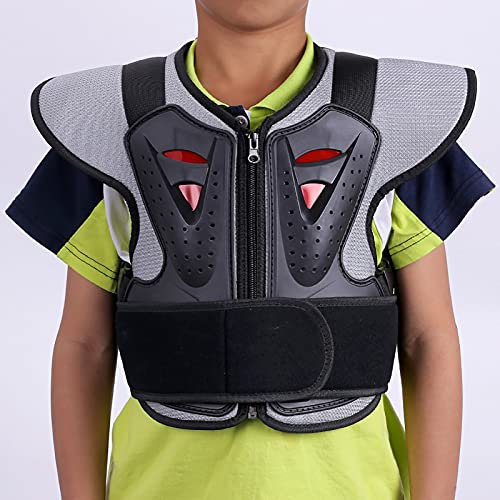 Armatura per Bambini, Gilet Protettivo per Torace per Bici da Cross Equipaggiamento Protettivo per Bambini Armatura Protettiva per Motocross con Protezione per la Colonna vertebrale per Equitazione