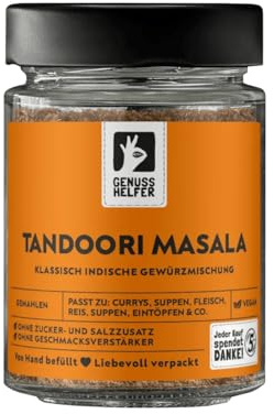 Bremer Gewürzhandel Tandoori-Masala Gewürzmischung, gemahlen, leckere Würze für eine authentisch indische Marinade und Currygerichte, 60g im Glas