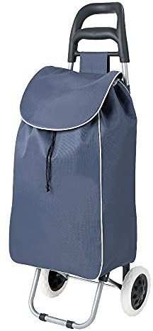 wuuhoo® Chariot Pliable, léger, étanche, Aluminium, Roues escalier, jusqu'à 60L Bleu