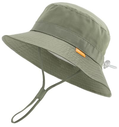 FURTALK Baby Kleinkind Kinder Sonnenhut UV-Schutz Fischerhut Jungen Mädchen Verstellbarer Faltbare Sommer Strand Sonnenschutz Bucket Hat mit Breite Krempe