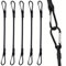 5 Stück Expander mit Karabiner Haken,Spannseil,Gummispanner,Spannseile,Gepäckspanner,Latex Spanngurt,Spanngummis, Karabinerhaken,Seil,für Fahrrad,Auto,Gepäck,Transportsicherung,Gummiband,Spanngurte