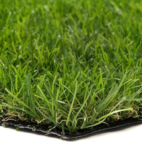 LoviStore Erba Sintetica Prato Erbetta Artificiale Spessore 35mm Rotolo Vari Formati Drenante Tappeto Manto Verde Sintetico Tagliabile Resistente per Esterno Balconi Giardino Verande (2x3 mt)