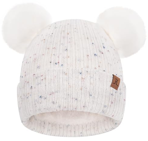 Bequemer Laden Bonnet Hiver Enfants Chaud pour 0-4 Ans Filles Garçons Bébés