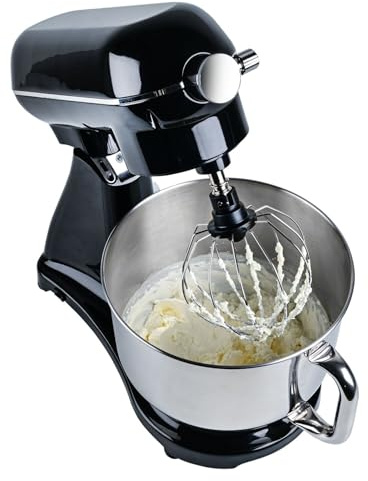 Lakeland Deluxe 6.5 Litre Stand Mixer Black Planetary mixing action. 10 speed settings Includes whisk, dough hook and beater