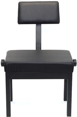 Justerbar Pianobänk, Bekvämt Ryggstöd Pianopall, Heavy Duty Enmans Höjdjusterbar Tangentbordssits, 200 Kg Kapacitet For Vardagsrummets Sovrum