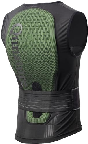 Qunature Chaleco de Esquí Anticaída para Hombre y Mujer, Chaleco Anticolisión Transpirable Anti-Impacto con CE1 Protección de Espalda y Lumbar para Esquí, Escalar y Practicar Ciclismo, S