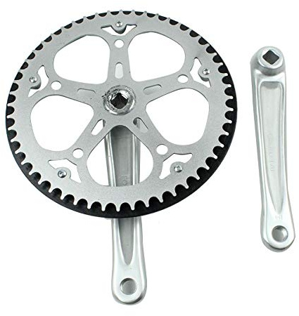 HUTSRAI Folding Bike Crankset 52T Square Hole 170mm CNC Crankset Bicycle Crank Set Sprocket