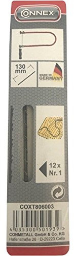 Connex COXT806003 - Hoja de sierra de vaivén Fret Taifun 130 mm 12 piezas Tamaño 1