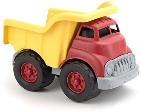 Green Toys Dump Truck in Yellow and Red - BPA Free, Phthalates Free Toys for Gross/Fine Motor Skill Development. Pretend Play , Red/Yellow