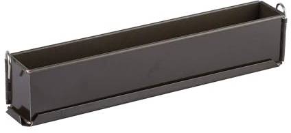 Gobel - Moule à Pâté Croûte Long Uni (Mini) –Acier Antiadhérent Bicouche – Charnière et Fond Démontable – Fabrication Française - 50 x 4 x 6 cm