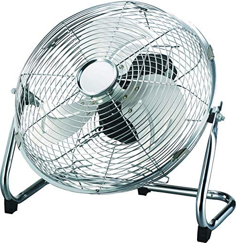 Voltman VOM541005 - Ventilateur/Brasseur d'air - diam 30 cm - en Chrome - 50 Watts - 3 Vitesses