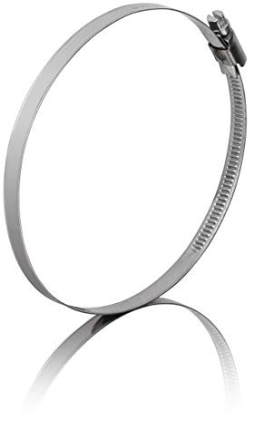 GARSIDURO® 2 abrazaderas de manguera de acero inoxidable 110-130mm - abrazaderas metalicas para tubos en calidad industrial DIN3017 - abrazaderas de tubo inox para secadoras, tubos escape | 110-130 mm