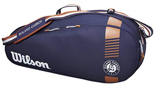 Wilson Roland Garros Team 3 Pack Racquet Bag (Navy/Orange)
