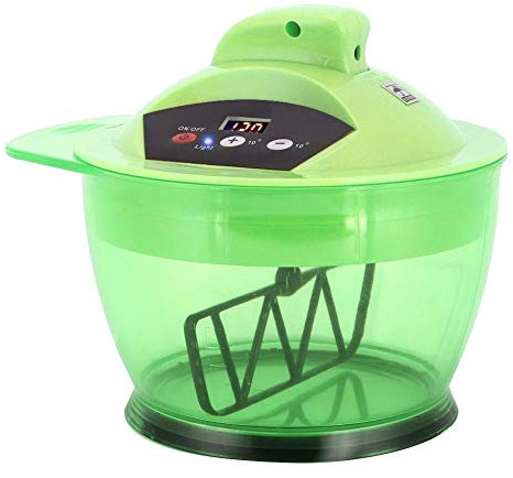 Bol de mélange de couleur de cheveux, mélangeur de colorant électrique Kit de teinture de coloration de cheveux mélangeur de crème de colorant automatique pour salon de coiffure(vert)