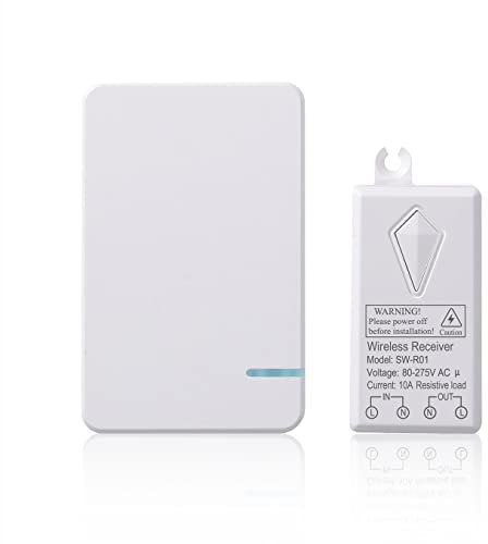 Lancoon Kit De Interruptores Inalámbricos Para Luces, Control Remoto Portátil De Tamaño Pequeño Resistente Al Agua Para Aparatos De Iluminación Del Hogar