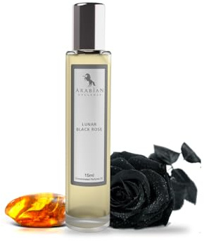 Arabian Opulence FR184 LUNAR BLACK ROSE Roll-on Perfume Oil | Concentrated Fragrance Body Oil | Long Lasting Oil Based Perfume for Men | Travel Size Alcohol-Free Soft Perfume Oil Bottle (15ML)