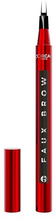 L'Oréal Paris Penna Sopracciglia, Per Sopracciglia Folte e Colorate, Tenuta Fino a 48H, Effetto Ultra Naturale, No Transfer, Infaillible Faux Brow, Tonalità: Granite, 1 g