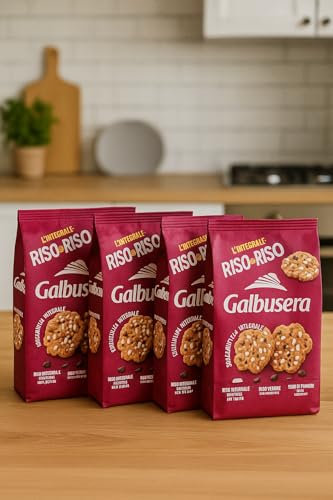 Crackers Integrali con Riso Venere, Riso Soffiato 100% Italiano e Semi di Papavero | Croccantezza Naturale, Fonte di Fibre, Senza Olio di Palma 4 Confezioni da 200 grammi