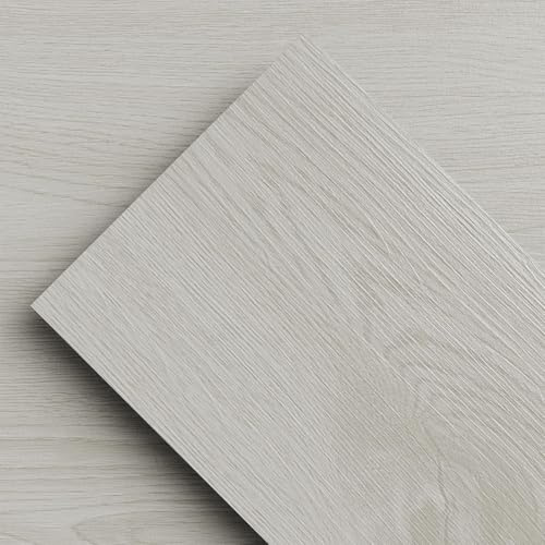 ATOPOSE Self Adhesive Vinyl Floor Tiles - Ivory Oak Wood Effect, 36 Planks 5.02 m², Waterproof & Easy to Clean, Peel and Stick for Kitchen Living Room Bathroom Indoor