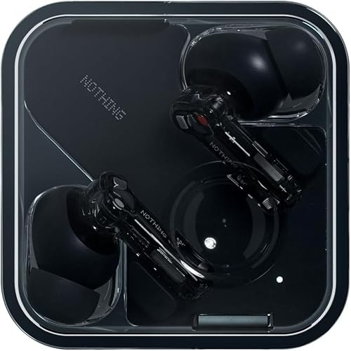Nothing Ear Wireless Earbuds, Smart ANC, Hi-Res Audio, 11mm Dynamic Bass Boost, 40.5H Playtime, 6 Mics for Calls Headphones, Black