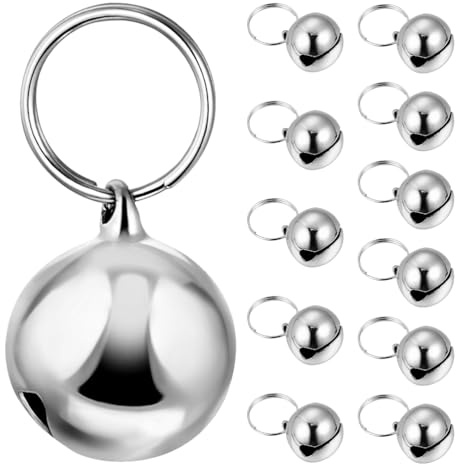 TOYANDONA 12pezzi Campanellino per Collare di Cane e Gatto Ciondolo Anti-smarrimento Leggero e Accessorio per Animali Domestici