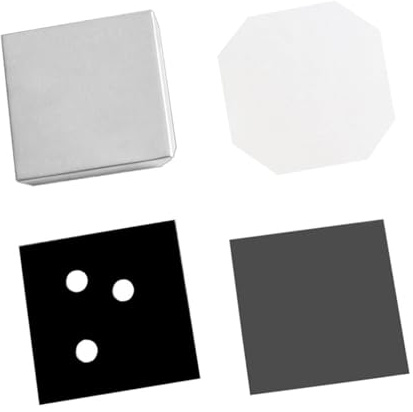 Lissontine Set di Materiali Magnetici Quadrati con Ricarica per Macchina Badge, Kit per Magneti Fotografici E Accessori per Calamite da Frigo Personalizzate Acrylic/2x2in-100set