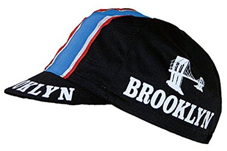 Casquette rétro de l'équipe de Cyclisme Vintage Brooklyn Noire