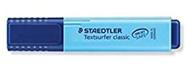 Staedtler Textsurfer Classic Highlighter Marker Pens Value Pack. 8 Colours to Choose from Blue