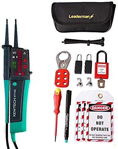 Kewtech KT1780 Voltage & Continuity Tester MCB/RCD Lock Out/Off Kit LOS-K1