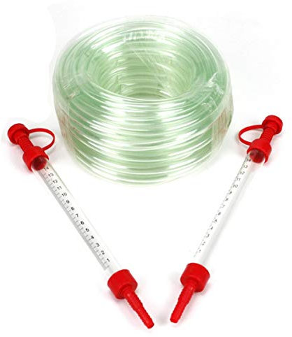 UAB Schlauchwasserwaage 20 m mit Nivelliergerät, Transparent, PVC, Traditional, 20 Meter, 28 cm