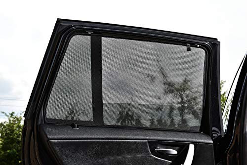 Satz Car Shades (Hintertüren) kompatibel mit Hyundai Kona 7/2017-2023 (2-teilig) - Passgenaue Sonnenschutzblenden