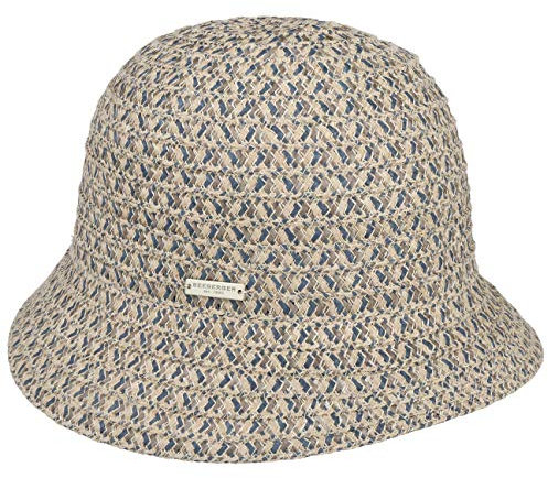 Seeberger Tamika Viskose Hanf Glockenhut Stoffhut Sonnenhut Sommerhut Damenhut (One Size - blau)