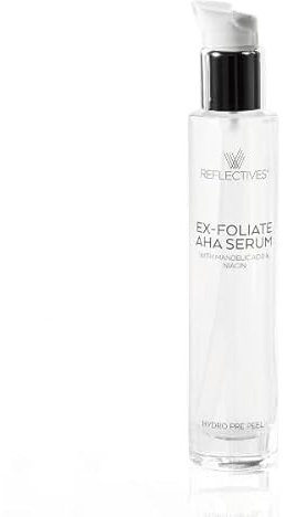 REFLECTIVES Ex-Foliate AHA Serum ein feuchtigkeitsspendendes Peeling-Serum mit ausgleichenden Inhaltsstoffen aus AHA-Säure BHA-Säure und Niacinamid (15 ml)