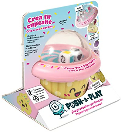 Bizak Push & Play Cupcake, Juego de Reflejos y Habilidad para Poner a Prueba Todos Tus sentidos (64270013)