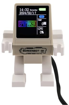 EPOMAKER Smart Display RT100 Mechanische Tastatur (Khaki, Robot-TV)