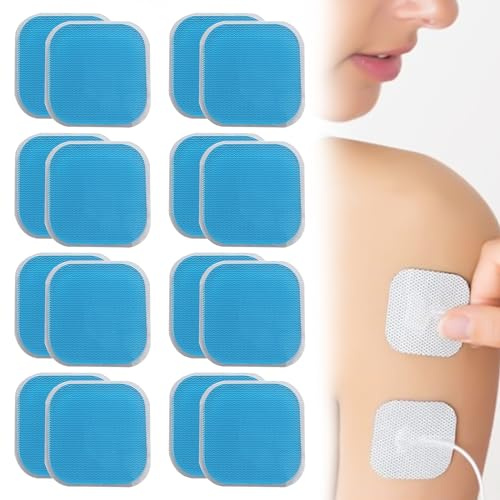 Actsime 4 ersättningsset (16 stycken) gelkuddar kompatibla med Beurer EM 59 värmeenheter, ersättning geldyna kompatibel med EM 59 menstrual Relax TENS och värme, 45 x 45 mm