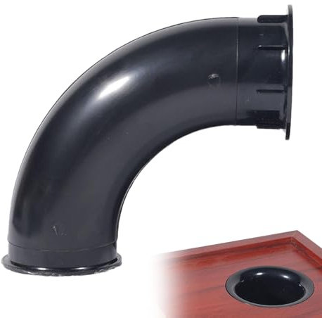 Fukamou Lautsprecheranschluss-Röhren-Subwoofer,Lautsprecheranschluss-Röhren-Subwoofer-Bass-Lautsprecher-Entlüftungsöffnungsrohr -Gebogen-Lautsprechergehäuse-Anschlussrohre Für 5-12-Zoll-Lautsprecher,