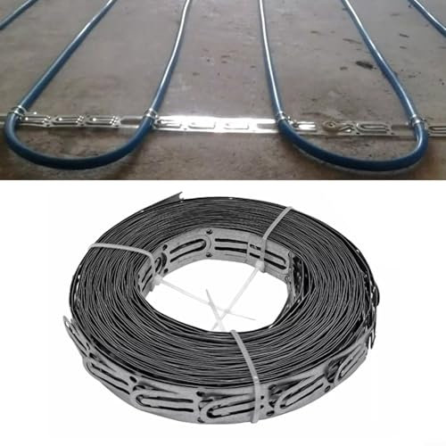 Line Clamp, Electric Floor Heating, Electric Floor Mat Fixed Steel Strip Line Clamp, Roof Gutter Cable Clips, Floor Heating Cable Straps Heating Wires Accessories,