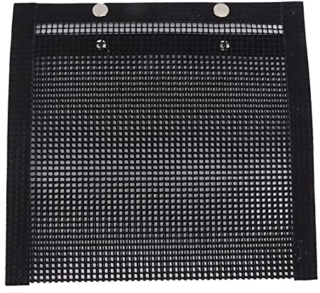 BBQ Mesh Grill Påsar Återanvändbara Temperaturbeständighet Grillpåsar för Mikrovågsugn Kolgas (30 x 24 cm/11,81 x 9,45 tum)